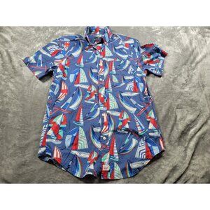 Vineyard Vines Men XS‎ Classic Fit Murray Button Sailboat Nautical Beach Shirt
